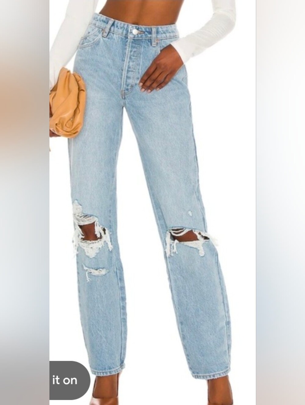 Rolla's Original Straight Jeans City Worn Distressed High Rise Size 25